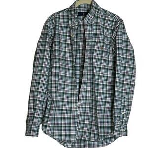 Ralph Lauren Long Sleeve Button Down Green, White, Purple, Blue Plaid Size-Small